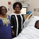 Alfolake Alao (center), 58, is a nurse at Woodhull Hospital and helped her daughter-in-law Temitope Alao deliver triplets. Alao traveled to New York with her mom, Adejoke Ogunrinde (left).
KEVIN C. DOWNS/NEW YORK DAILY NEWS